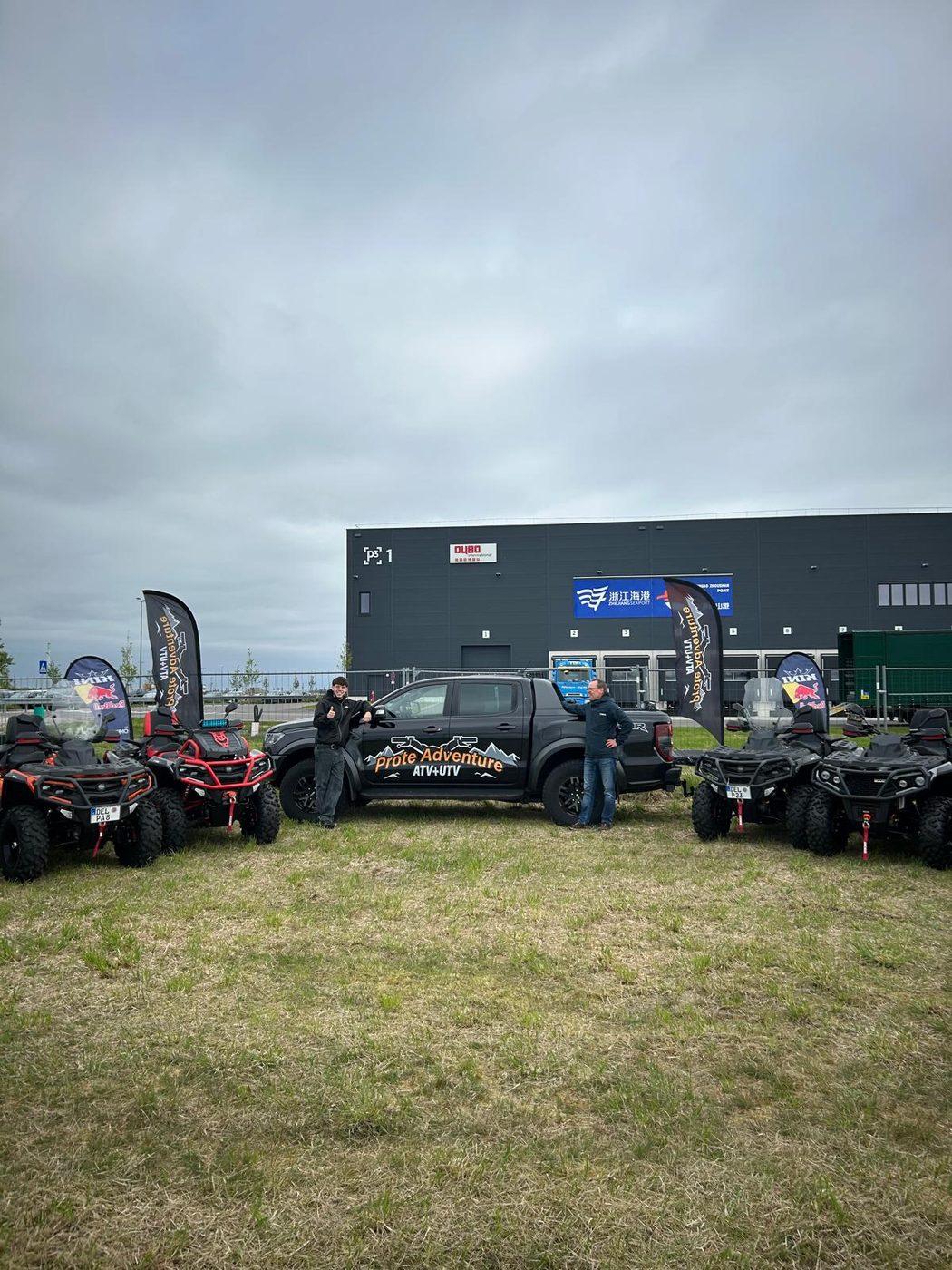 Prote Adventure Event Team mit Quads