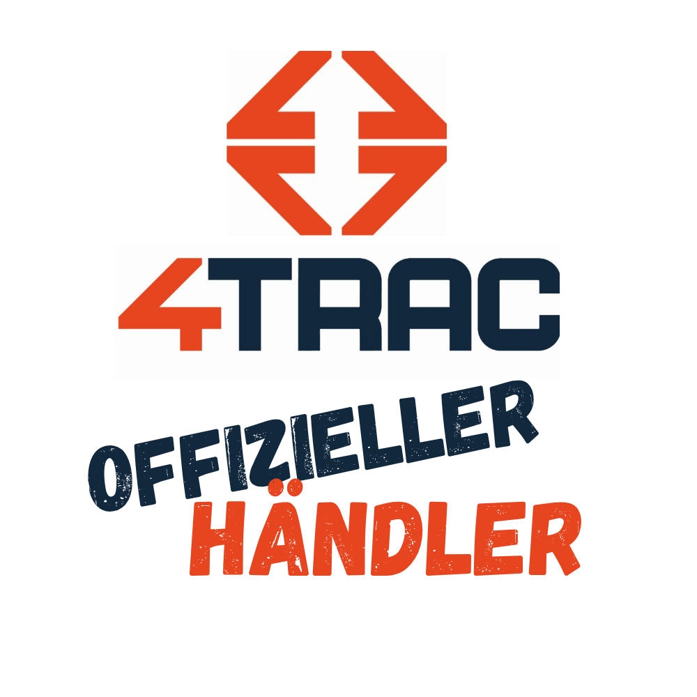 Official 4TRAC Handler logo with an orange geometric symbol and bold blueblackred text in a circular design